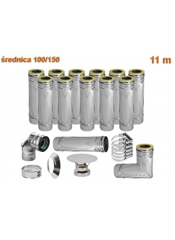 KOMIN izolowany 100/150 11 m piece kondensacyjne